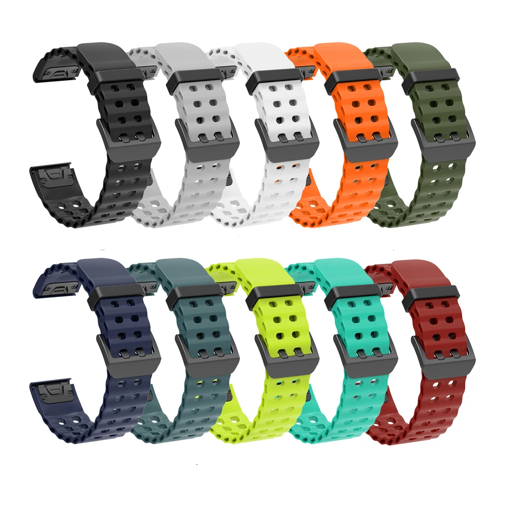 حزام سيليكون سريع لـ Garmin Fenix 8 51 47 مللي متر Fenix 7X 7X pro Forerunner965 955 سوار رياضي ملحقات سوار ساعة ذكية