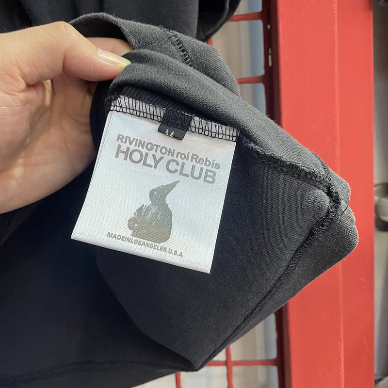 2026 الصيف الرسومات شعار طباعة RRR123 تي شيرت خمر غسلها أسود قصير ولكن واسعة RRR 123 تي شيرت تي شيرت للرجال والنساء