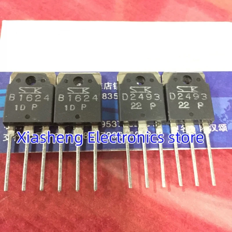 

New Original 2Pairs 2SB1624 B1624 + 2SD2493 D2493 TO-3P Audio Amplifier Transistor In Stock
