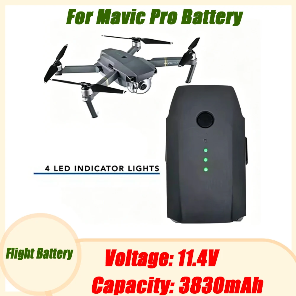 100%Original 3830mah 11.4V for DJI FB1-3830mAh-11.4V Mavic Pro Grey Platinum White Unmanned Aerial Vehicle Drone Battery