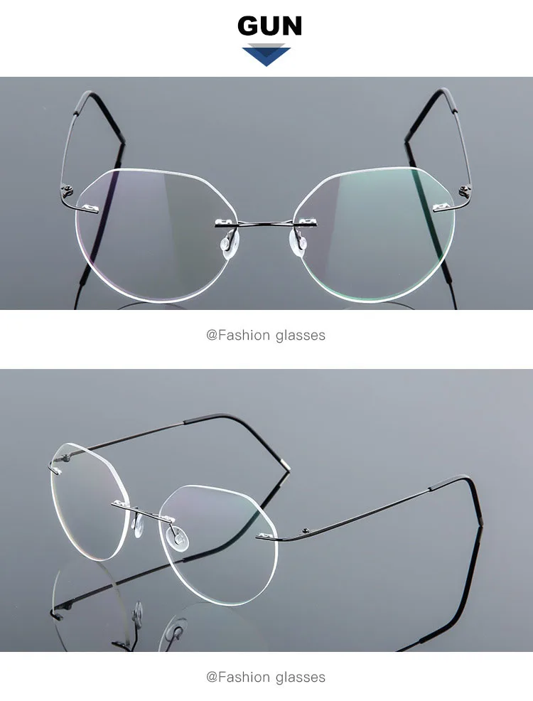 Randlose Memory-Titanlegierung, blaues Licht blockierende presbyopische Lesebrille, Business-Männer und Frauen, leichte verschreibungspflichtige Brillen – Detail 11
