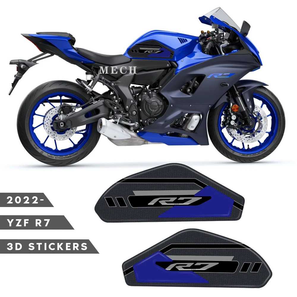 

Tankpad Sticker 3D Tank pad Stickers Oil Gas Protector Cover Decoration For For YAMAHA YZF R7 YZFR7 2021 2022