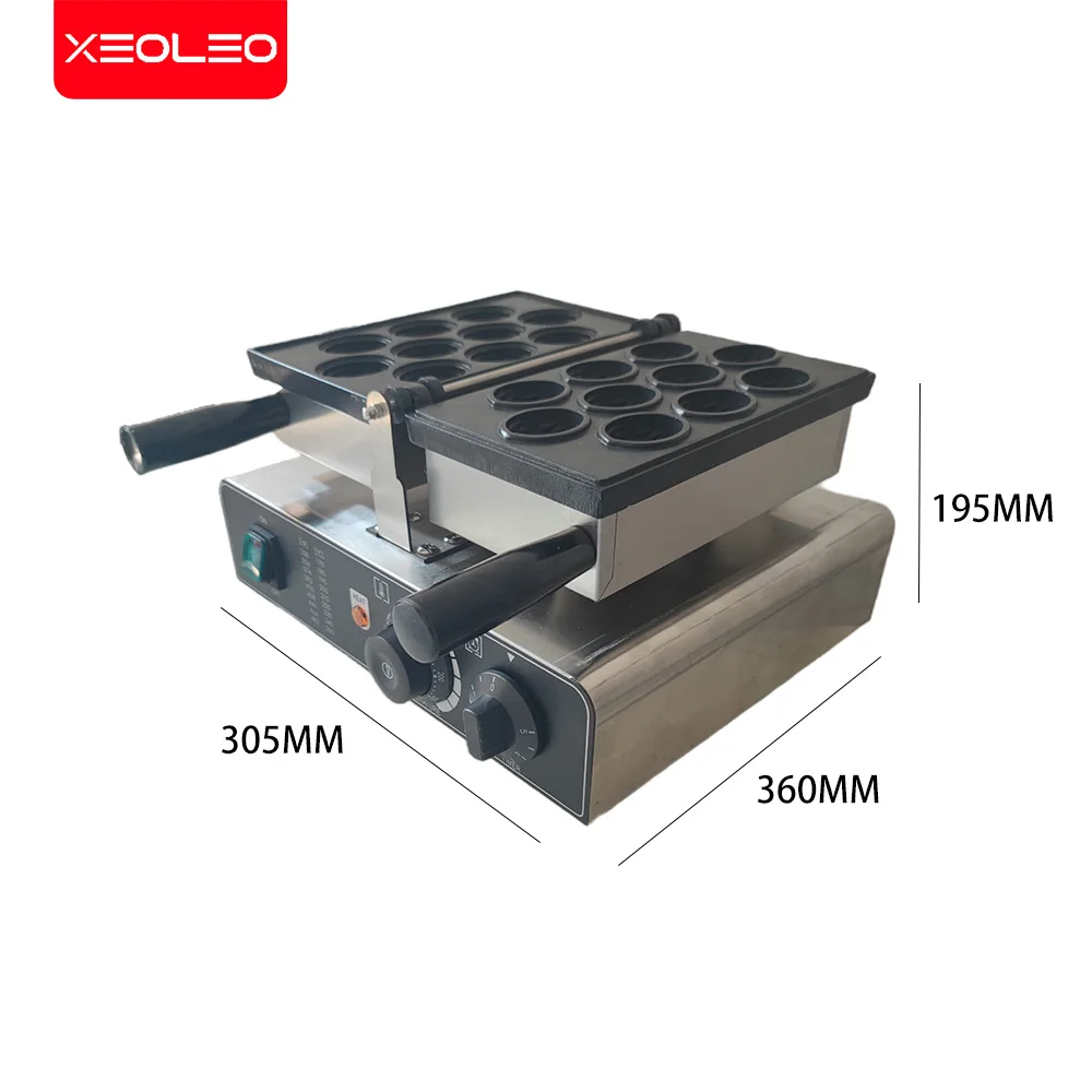 Xeoleo Elektrische Wafelmakers 1400W 10 Gaten Walnoot Vorm Wafel Maken Machine Kooktoestel Non-Stick