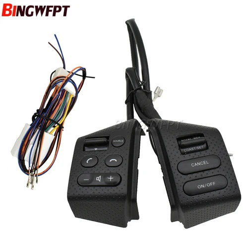 (Cuatro colores a elegir) Para SYLPHY y para Nissan LIVINA y TIIDA Botones de control del volante con cables de retroiluminación