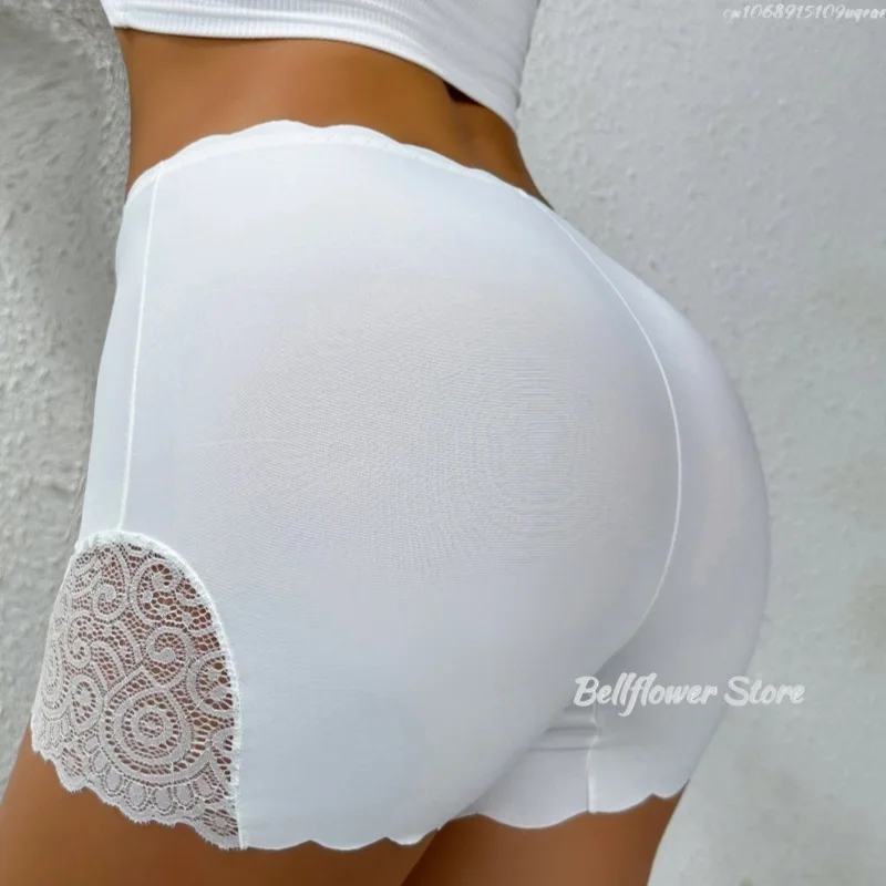 Sexy Lace Edge Safety Short Pants Soft Seamless Under Skirt Shorts Modal Ice Silk Breathable Short Tights 2026 Women Underwear - Image 2