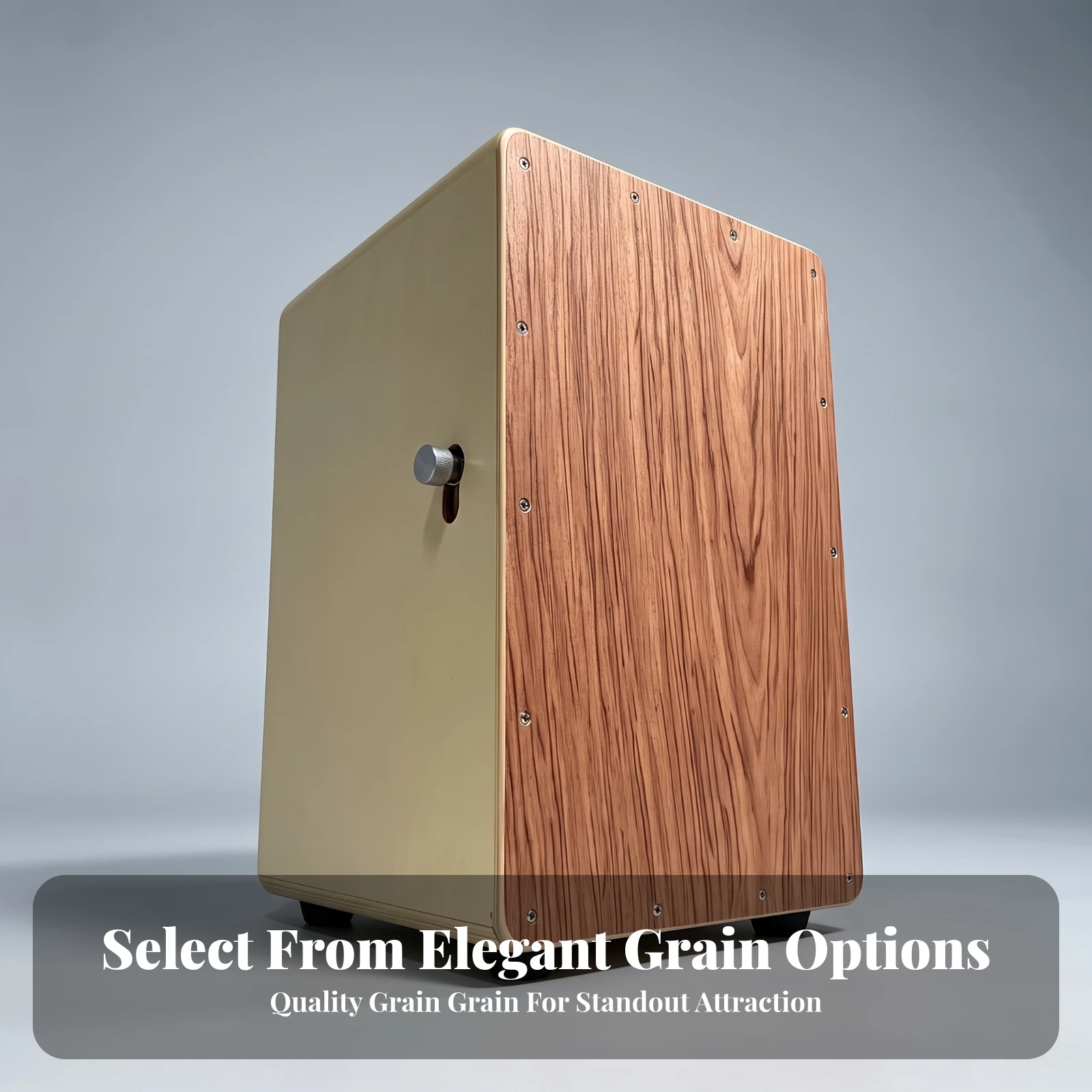 Wooden Cajon Versatile Cajon with Tuning Knob Wooden Percussion Box Beginner Friendly Instrument Easy to Play for Beginners