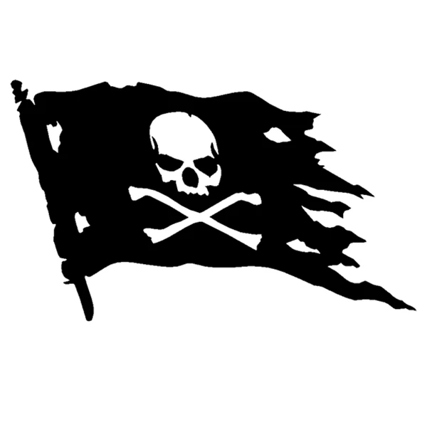 NE PIECE Pirates Flag Skulls Creative Car Sticker OFunny Creative Decoration Decal for Windshield Trunk Auto Tuning Styling Viny