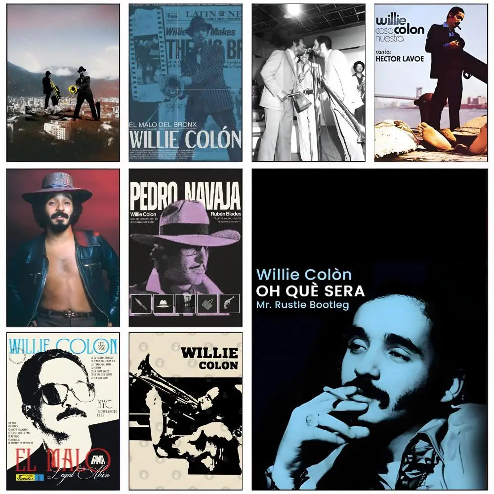 Salsa Musician Willie Colon Poster HD art sticky wall waterproof home living room bedroom bar aesthetic decoration