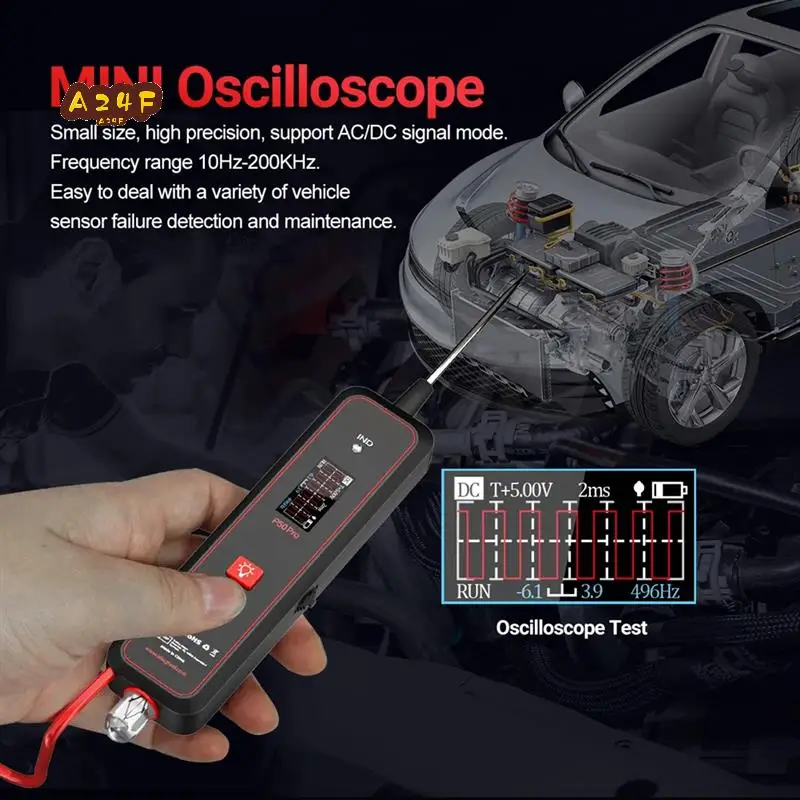 

A24F-P50pro Mini Oscilloscope Automotive Circuit Tester Multifunctional 0-45V Circuit System Electrical Tools