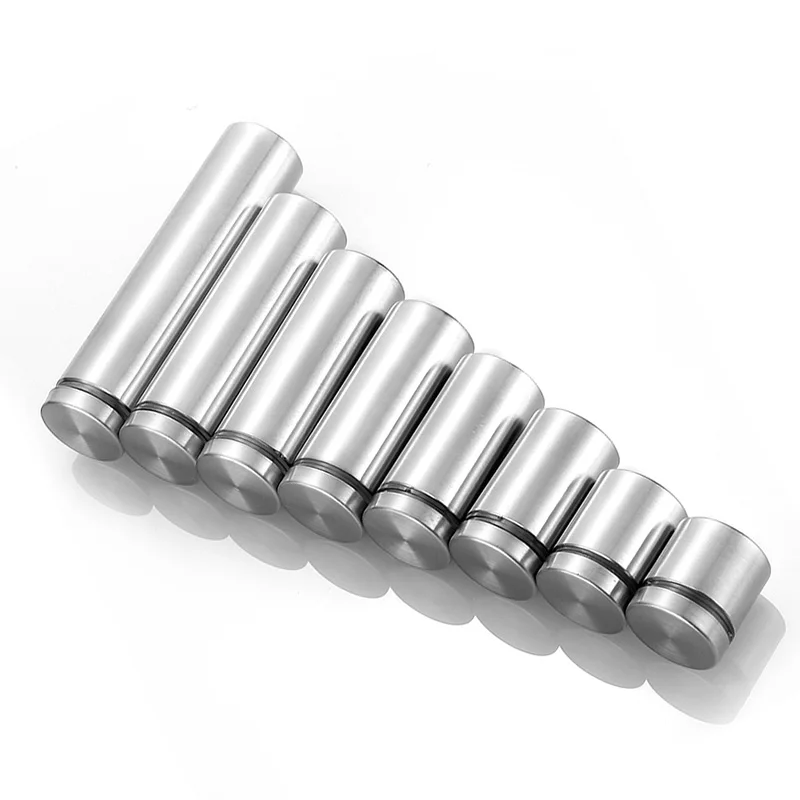 16Pcs Stainless Steel Glass Fasteners Dia 19mm Acrylic Advertisement Standoffs Pin Nails Billboard Fixing Screws Hardware