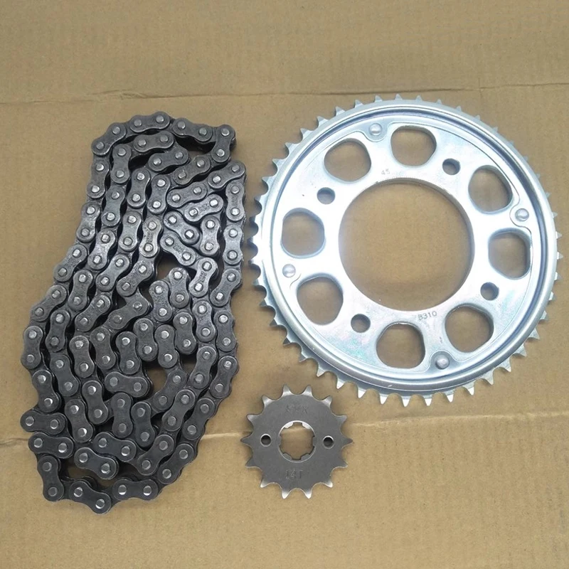 Moto Catena Pignoni per Honda Wuyang Sundiro CBF190 CB190R CB190X SDH175 NSP190 WH175 190cc 1045 45T 14T Kit di Trasmissione