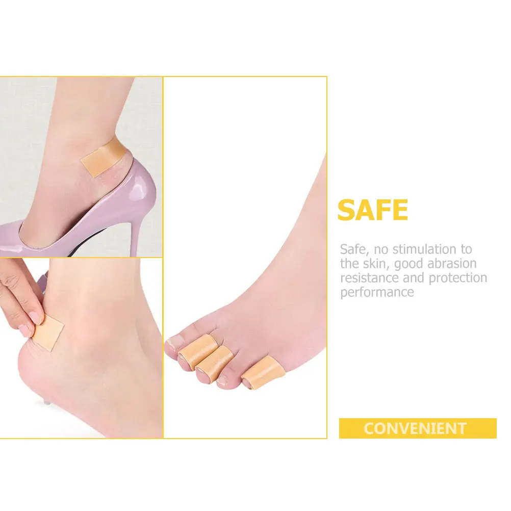 

6 Rolls Girls High Heels Anti-wear Stickers Foot Tape Skin Wear-resist Patch Toe Tapes Supple Miss