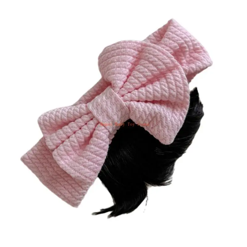 

J0PF Adorable Newborn Cosplay Headband Baby Girls Headdress with Bowknot Decor