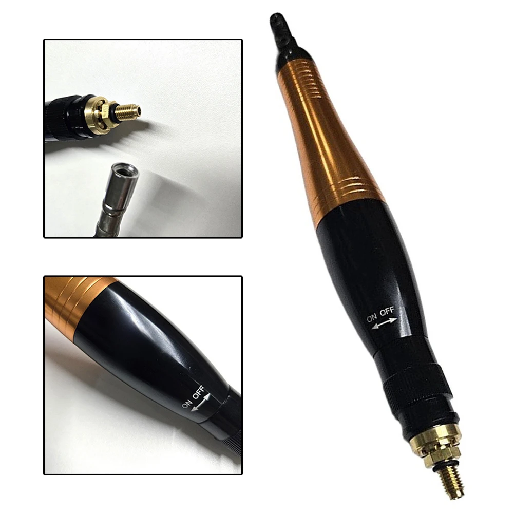 For Narrow Crevices Pneumatic File Machine Gold Ergonomic Handle Low Vibration Structure Manufacturing For Narrow
