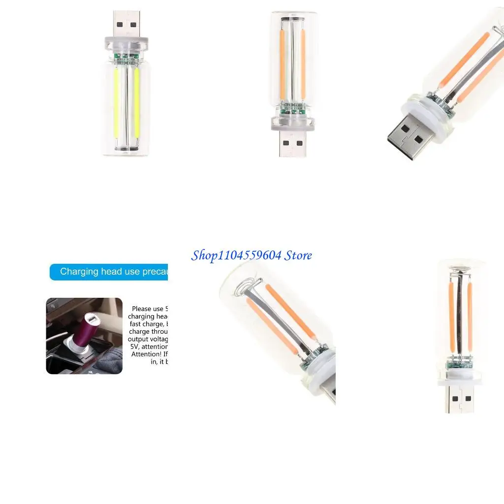 

12QM Light Mini LED Bulb Lamp for Car Bedroom USB Car LED Lighting