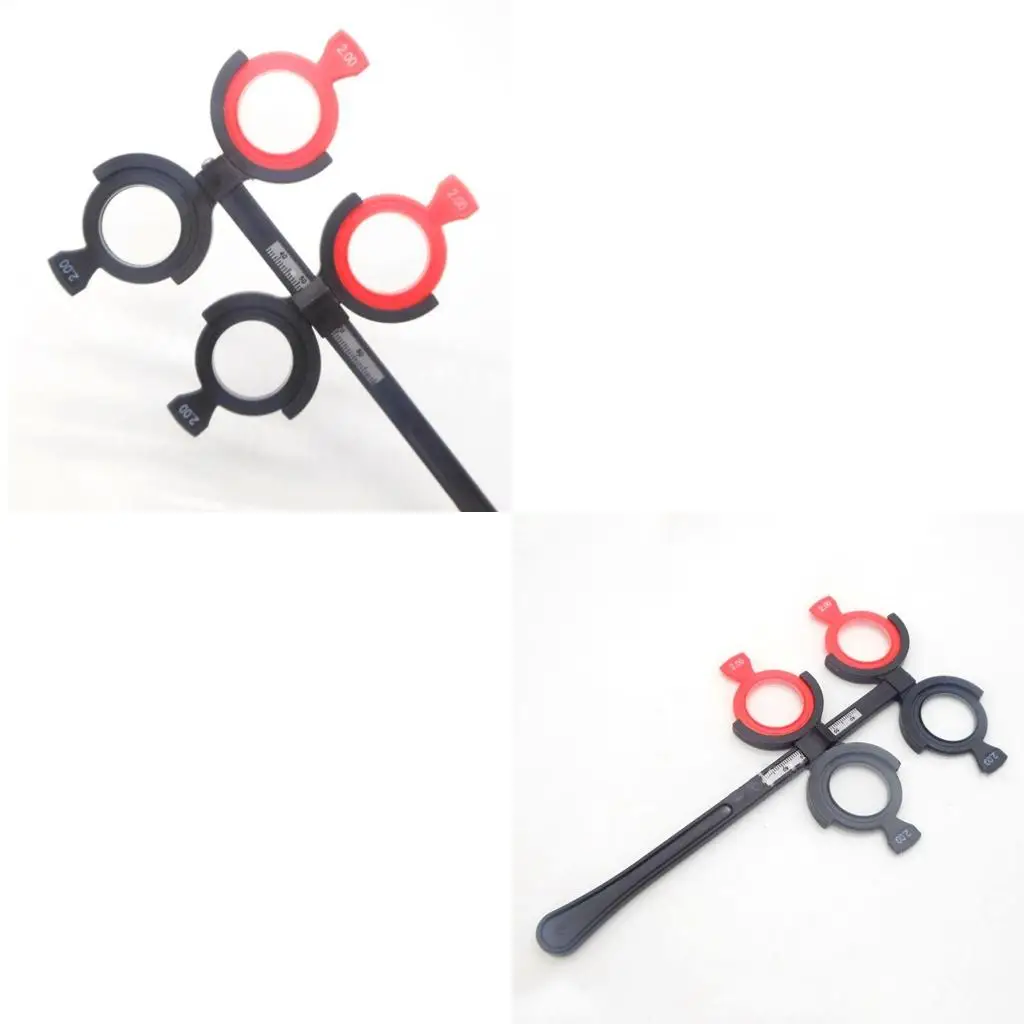 Adjust Optical Flipper Optometry Trial Lens 4 Lens PD Scale Quality Plastic