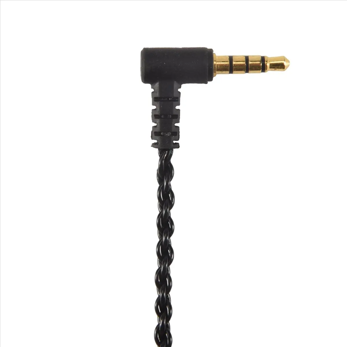 【POPULAR PICK】-Earphone Audio Cable Repair Replacement 3.5mm TRS Jack DIY Elbow Headphone 4 Copper Core Wire with Mic Volume Con