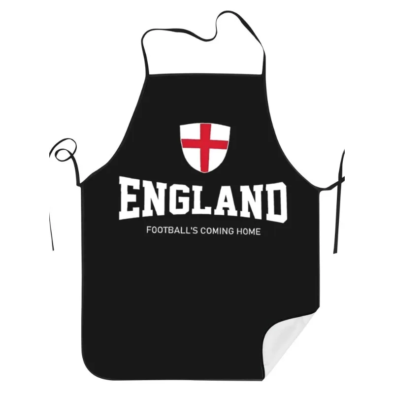 England Football Coming Home Apron, St George's Cross Shield Pattern, Sports Fan Kitchen Cooking Bib, Multiple Sizes Available