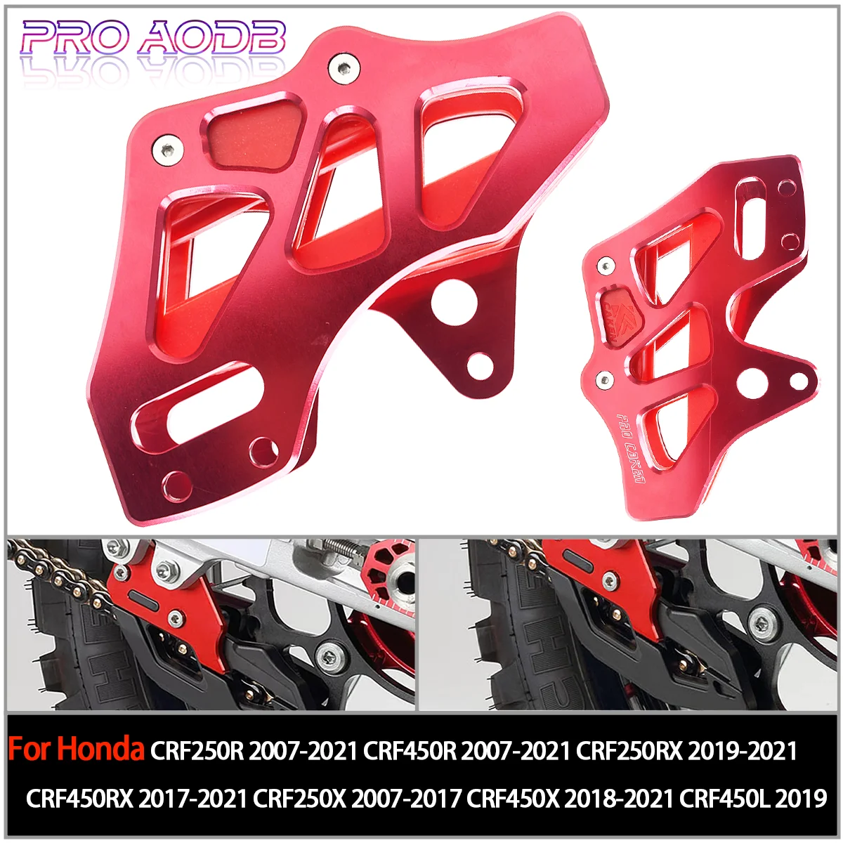 

For Honda CRF450X CRF 250 450 R X RX CRF250R CRF450R CRF250X CNC 60T Sprocket Dedicated Chain Guide Guard Protection