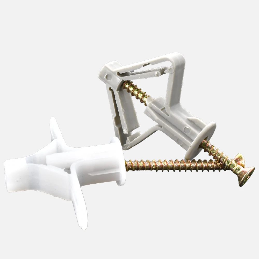 Plastic Aircraft/Butterfly Type Gypsum Board Anchors Drywall Fixings Bolts Curtain Wall Expansion Tube Self-Tapping Nail Screws