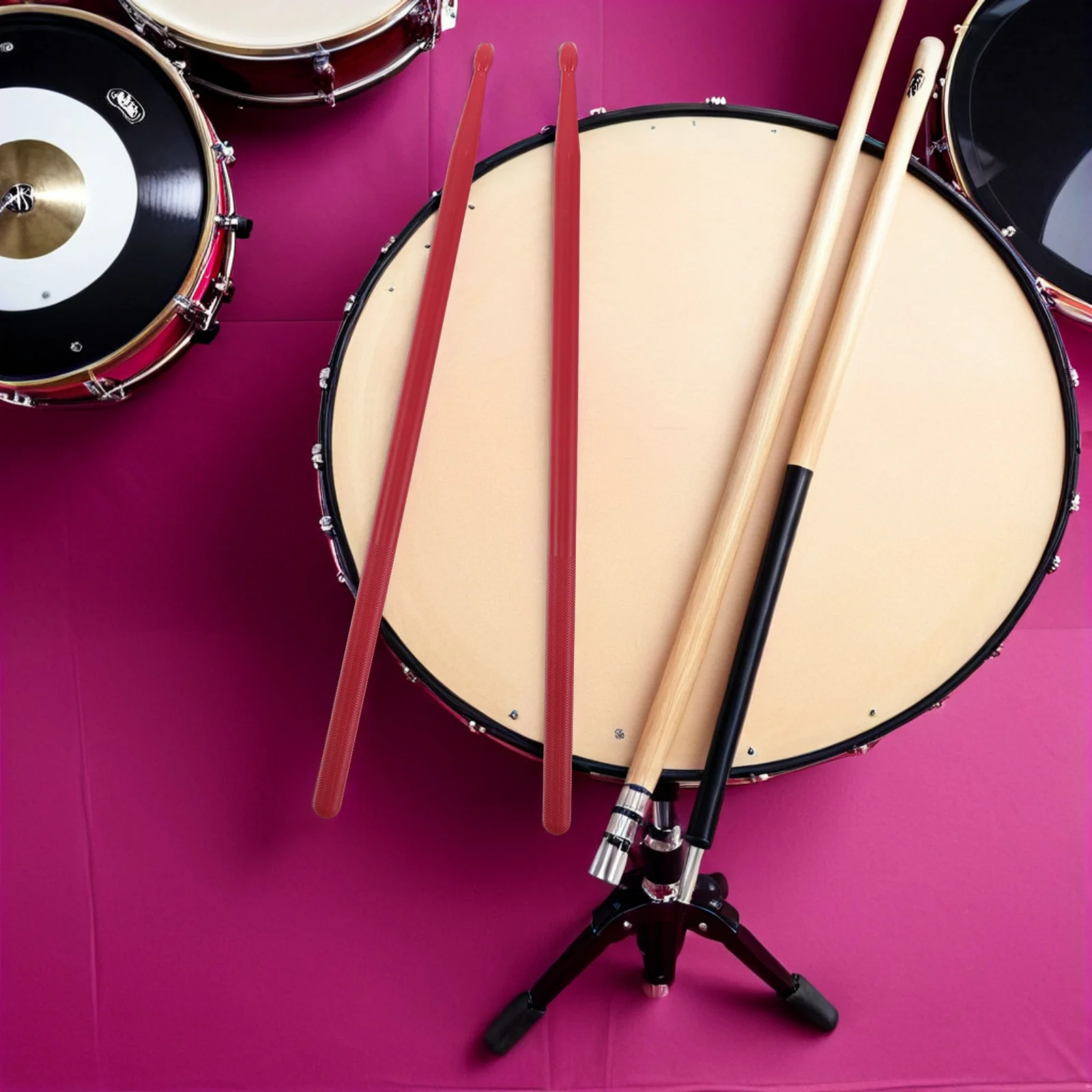 

Drummer Accessories Kit Antislip Drum Mallets Nylon Brushes Portable Case Versatile Sound Options Durable Construction