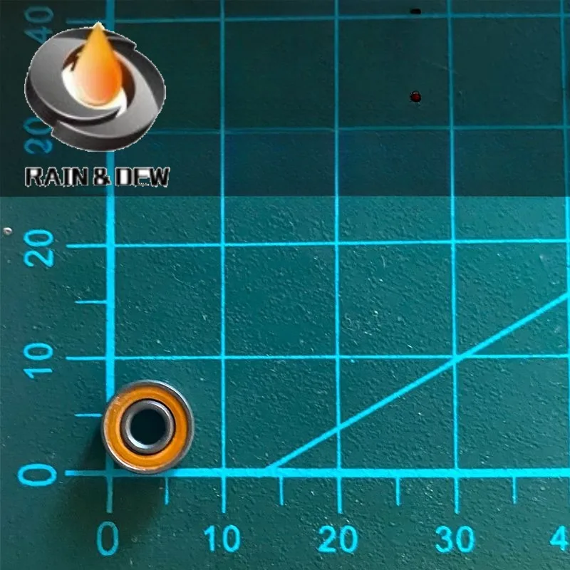 

10Pcs 695RS Orange Bearing ABEC-7 Miniature 695RS Ball Sealed Bearings Z2V1 5x13x4 Mm