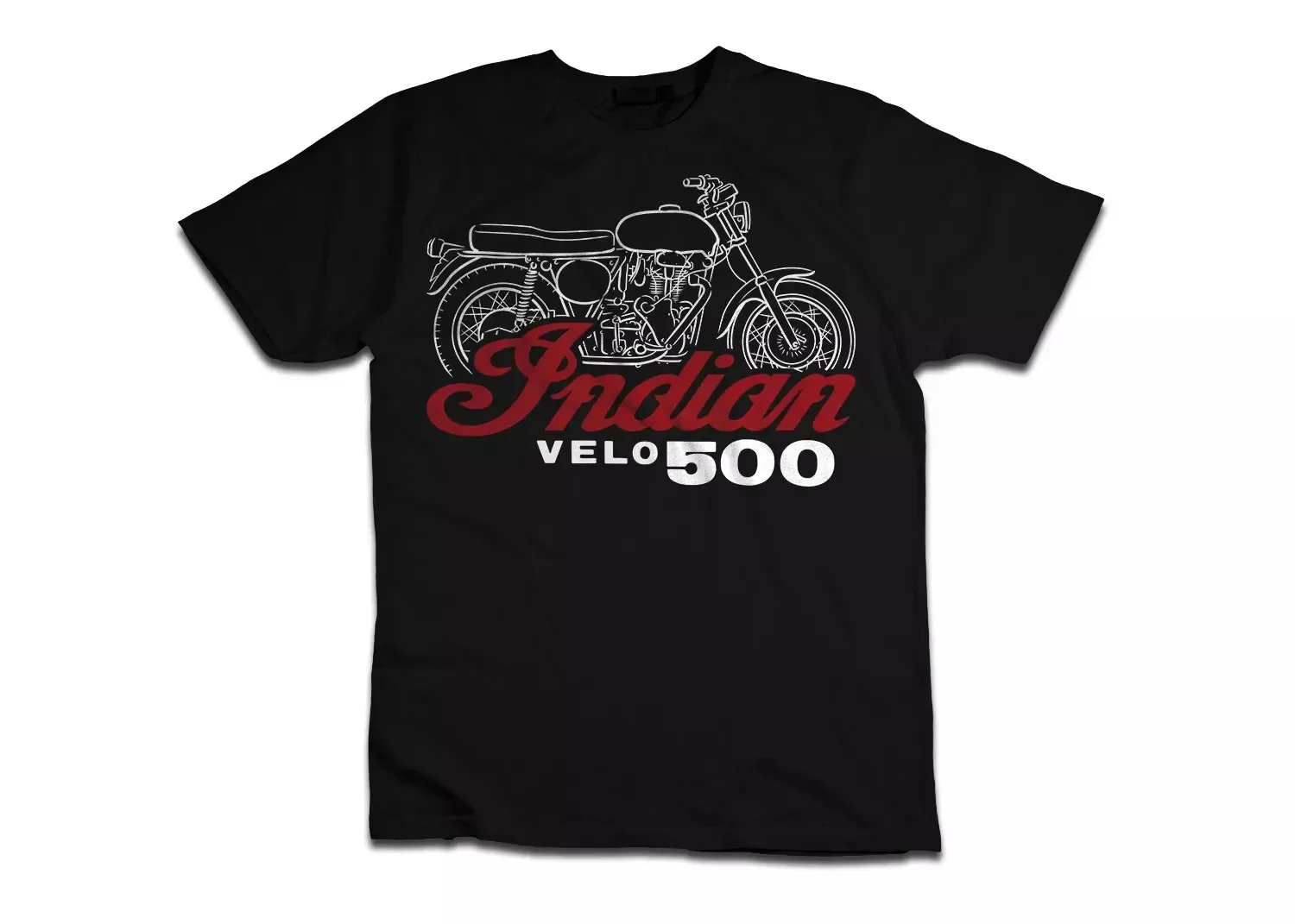 

2025 Men T Shirt Casual Indian Velocette 1969 Motorcycle for Bikers T-shirt Graphic Summer Short Sleeves 100% Cotton S-3XL