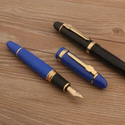 jinhao 159 METAL Fountain Pen spin Medium Nib GIFT Business Office Golden Ink Pens