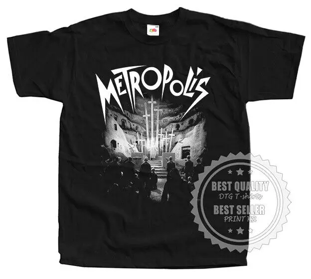 Metropolis 1927 T SHIRT Sci-Fi Movie Poster v21 BLACK All Sizes S to 5XL