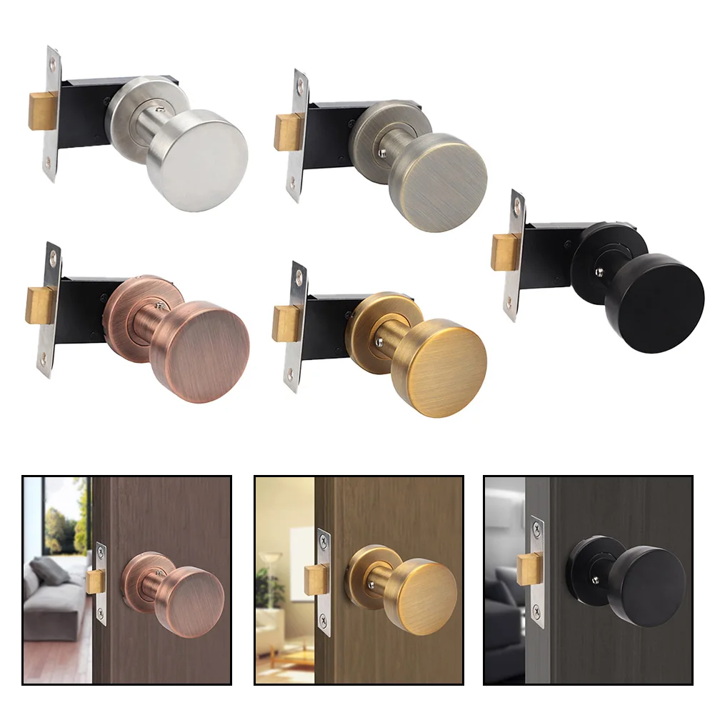 

Round Keyless Lock Stainless Steel Invisible Door Handle for Bedroom and Kitchen Use Enhanced Security Features