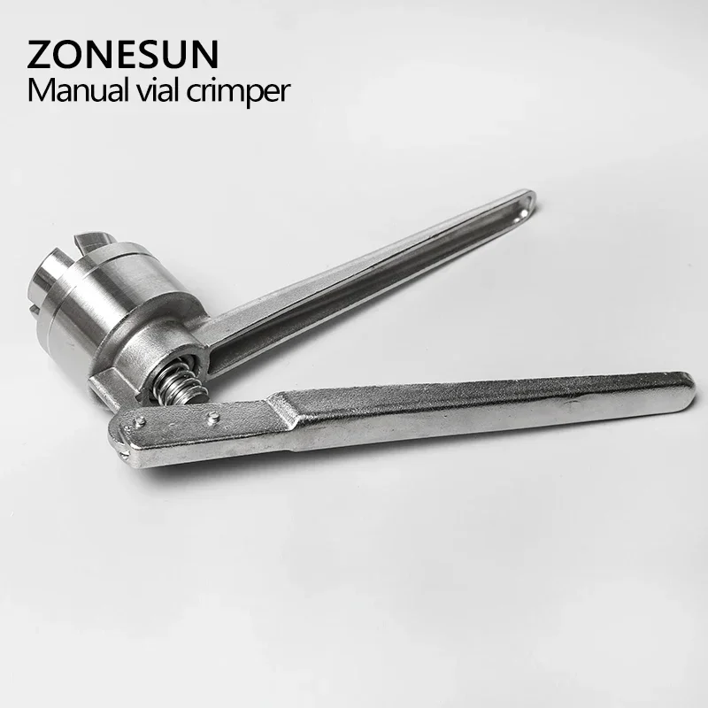 ZONESUN قارورة المكشكش 13 20 مللي متر ماكينة ختم الزجاجات اليدوية قارورة من الفولاذ المقاوم للصدأ المكشكش أداة الختم اليدوية