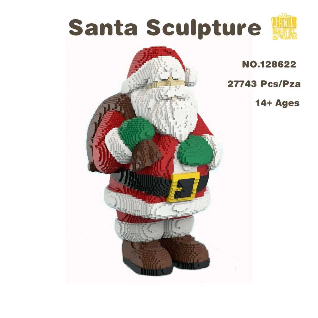 

MOC-128622 Santa Sculpture Model With PDF Drawings Building Blocks Bricks Kids Educational DIY Toys Birthday Christmas Gifts