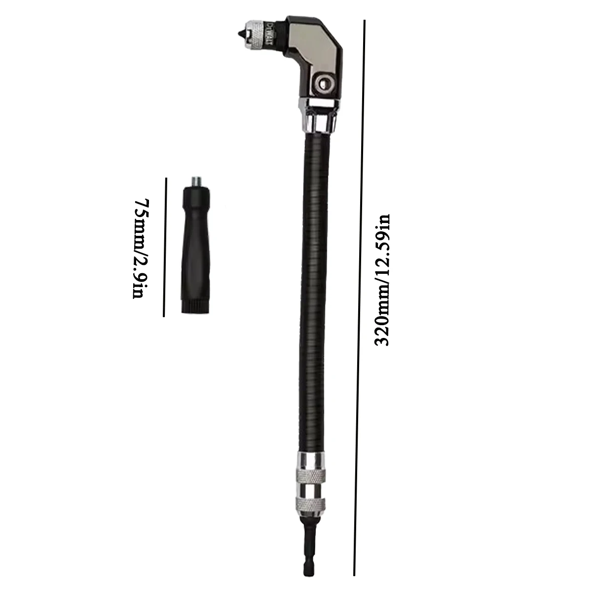 

Corner turning device 90 degree right angle electric drill corner12-Inch Right Angle AttachmentExtend the hose connection shaft