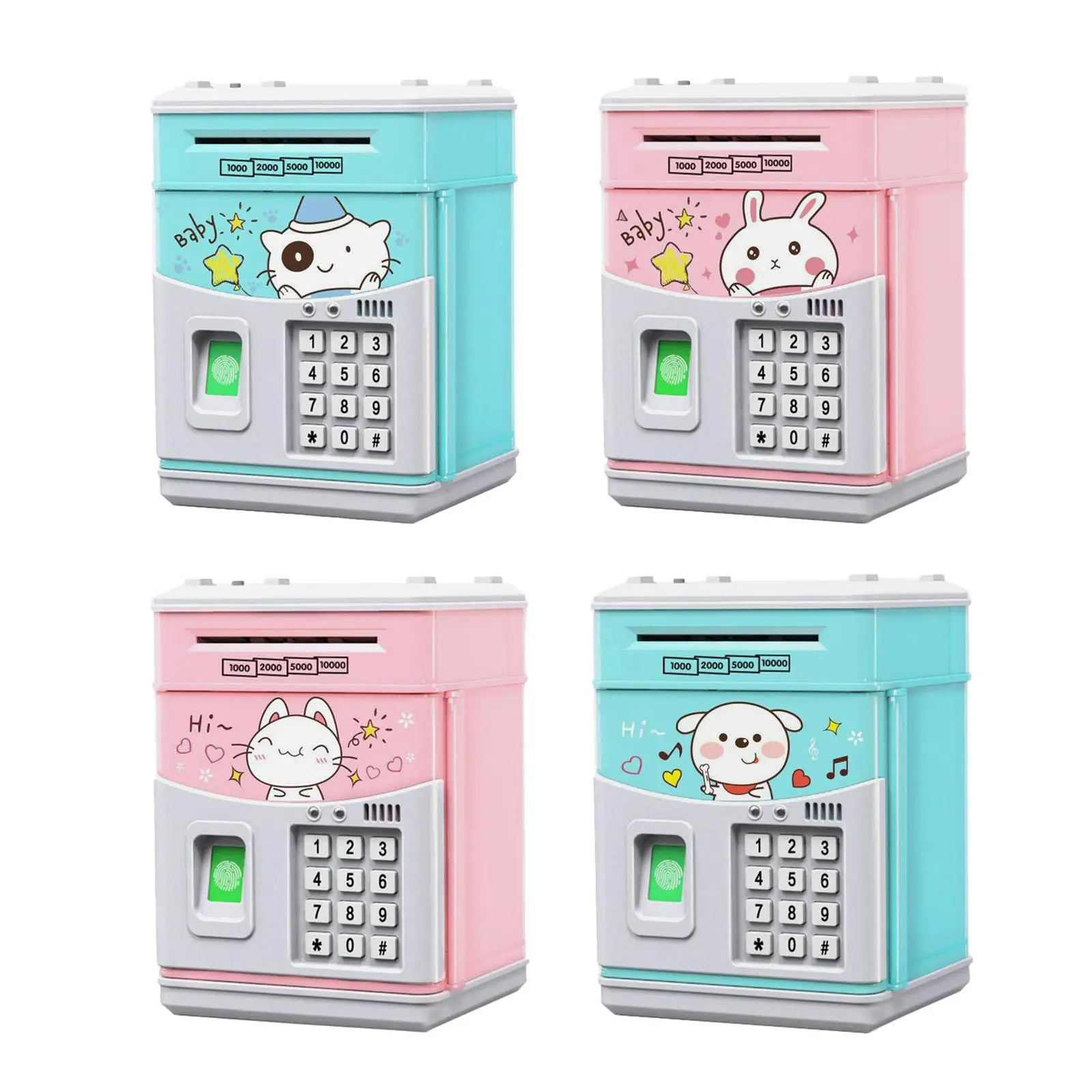 ATM Piggy Money Password Protection Toys Money Saving Box for Boys