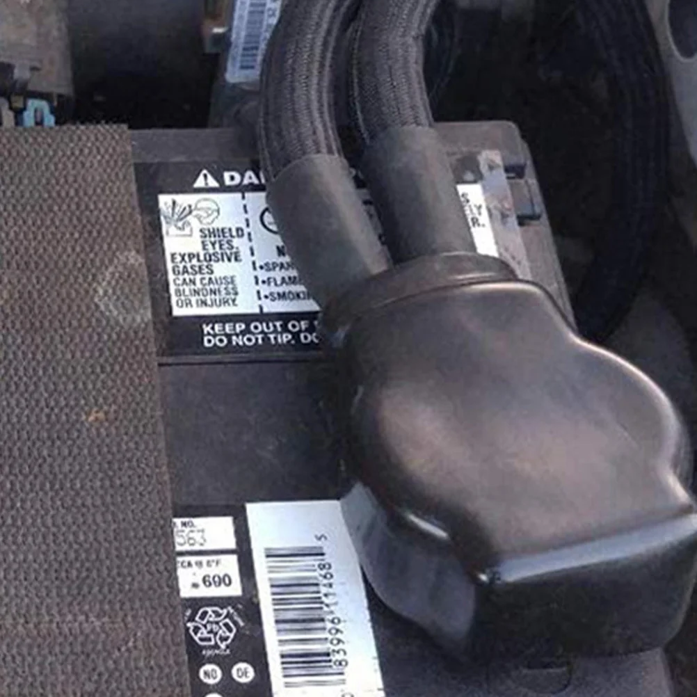 

1Set Terminal Post Set Car Truck Boat Lead Alloy ABS Flame Retardant Non-Slip Protective Cover for Terminals