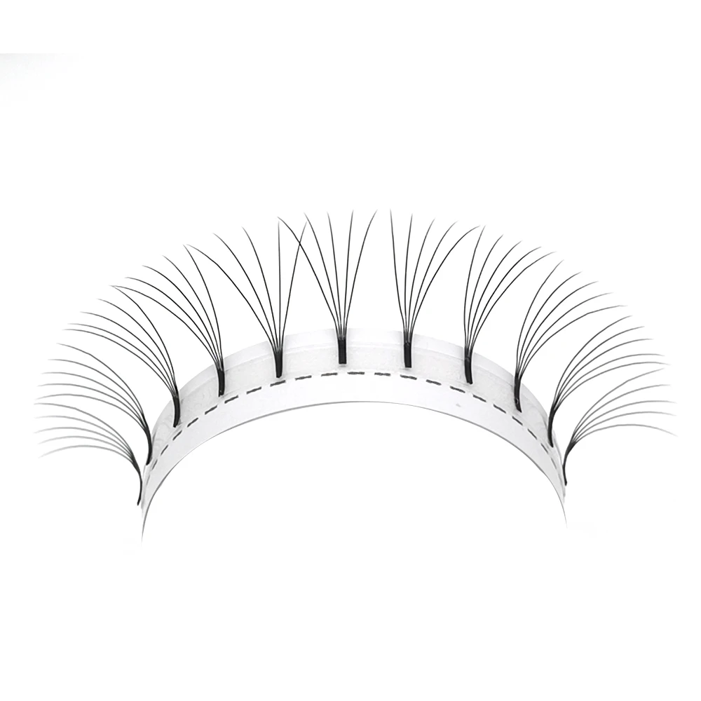 5D/6D/7D/8D ยาวขนตาปลอม Premade Rolling พัดลมขนตาปลอมสีดำ C/D/DD Curling Eyelashes Extension