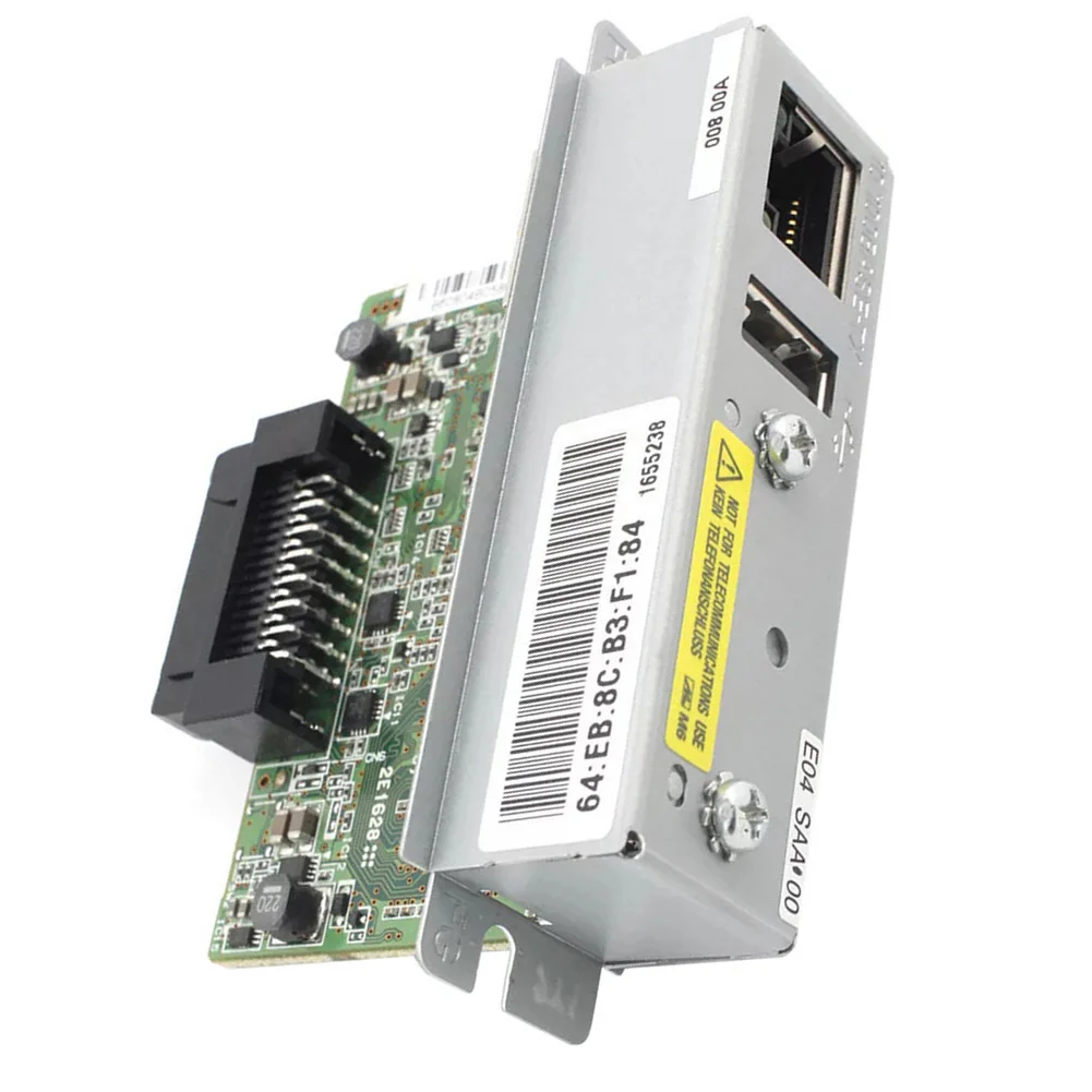C32C881008 Ethernet Interface Module Network Printing Compatible With TM-U220PB Data Transfer Rate 100 Mbps High Reliability