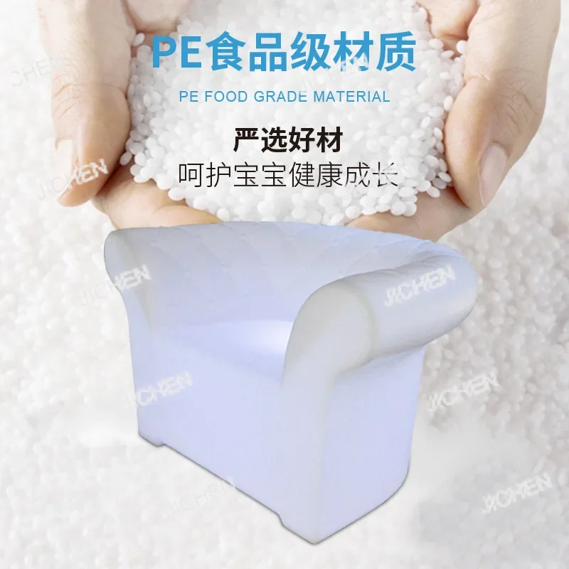 

HS LED luminous sofa single colorful remote control charging European bar furniture plastic luminous furniture