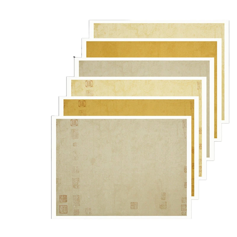 Chinese Batik Antique Rice Paper Calligraphy Stamp Half Ripe Xuan Paper Papel Arroz Brush Calligraphy Competition Special Papier