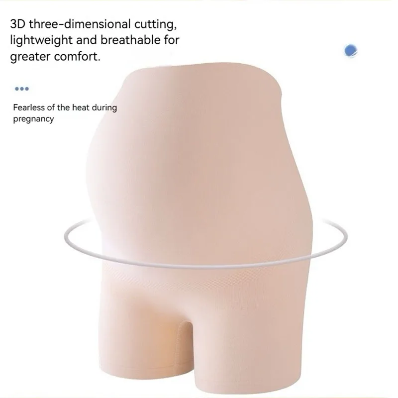 الصيف رقيقة تنفس السراويل سلامة الأمومة امرأة قاعدة السراويل 7A مضاد للجراثيم المنشعب المرأة سراويل الحوامل طماق السراويل #5