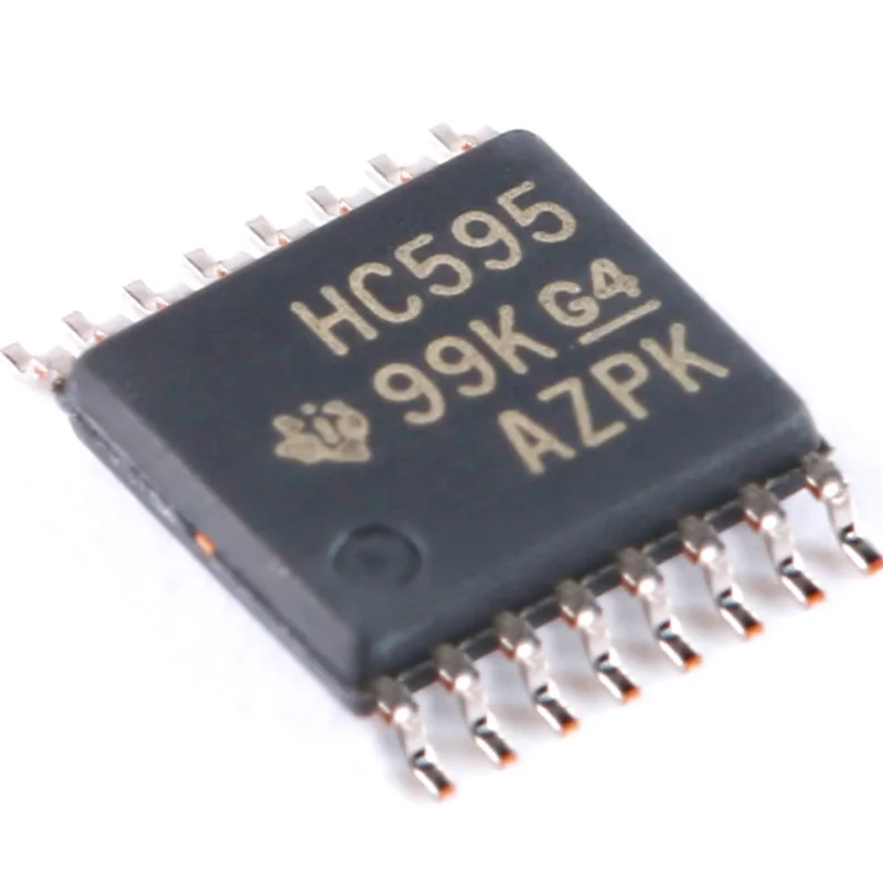 10 Brand New Original Sn74Hc595Pwr Silk Screen Hc595 Tssop-16 8-Bit Shift Register Logic Chips