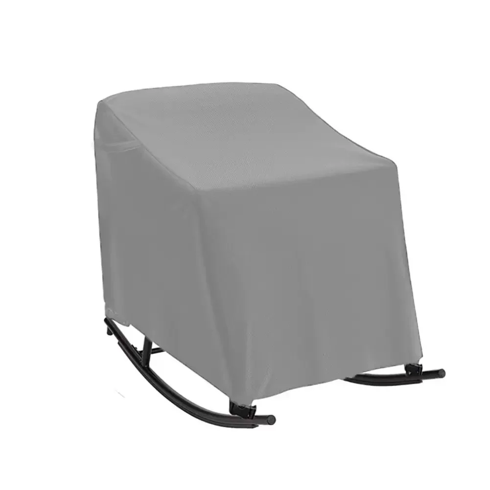 Outdoor Rocking Chair Cover With Waterproof Backing And Heavy Duty Oxford Cloth For Patio And Swivel Chair Protection