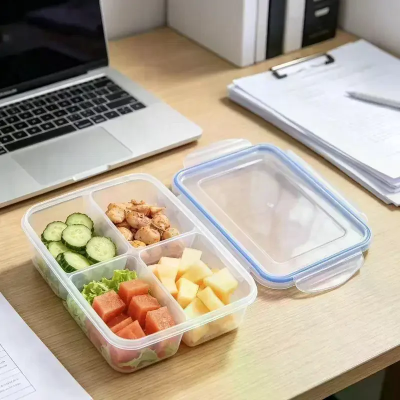 재사용 가능한 플라스틱 음식 보관 용기, 밀폐 뚜껑과 - Meal Prep For Office 리뷰 및 가격