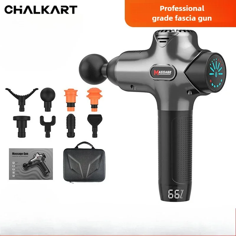 

LCD screen multi-gear adjustment Smart power off low noise silent fascia gun Massage gun Muscle massage relaxation professional