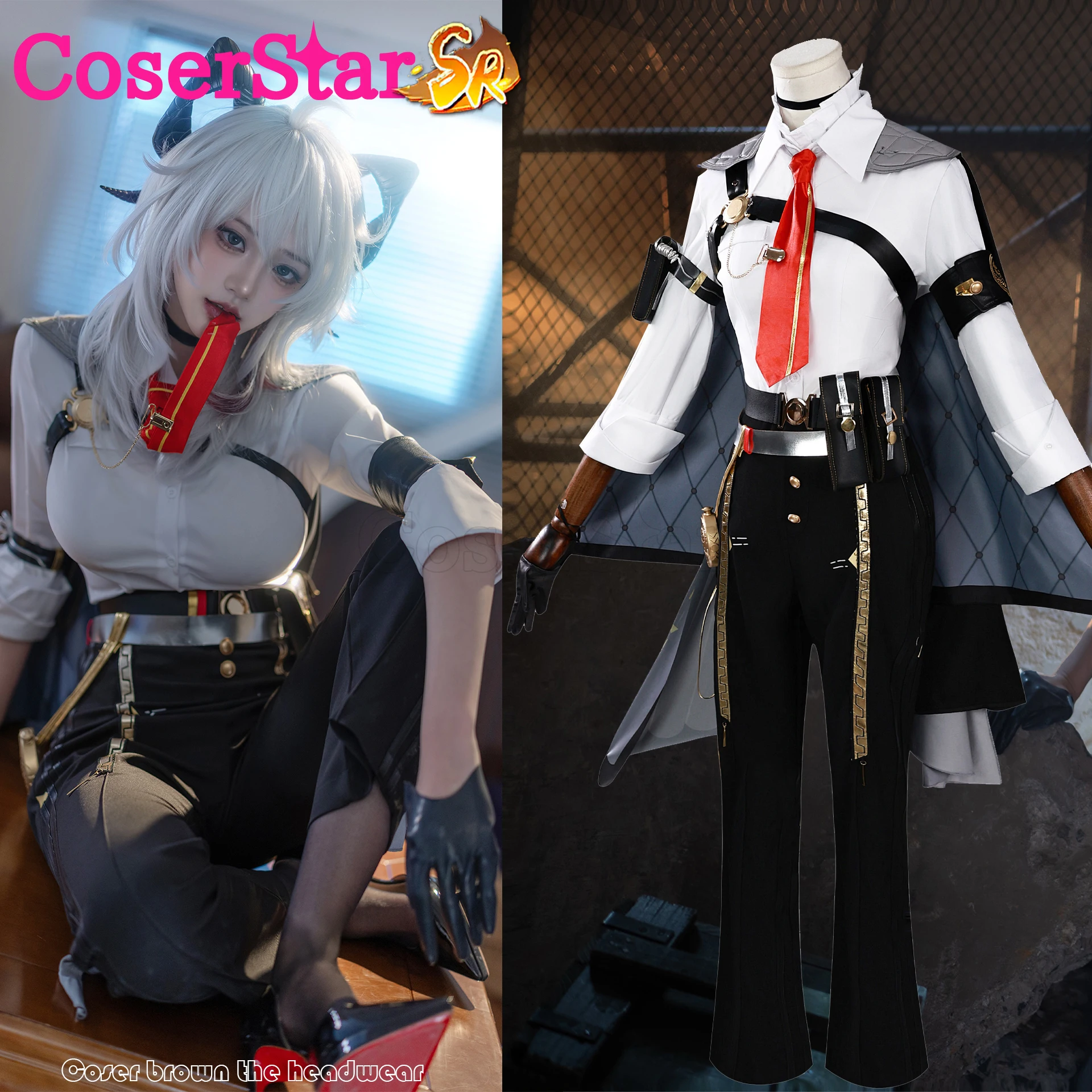 

CoserStar-SR Game Wuthering Waves WuWa Zani Cosplay Costume Outfit Dress Carnival Halloween Party Role Play Wig Shoes Suits Prop