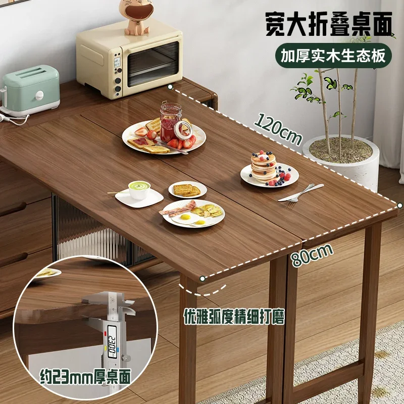 Foldable Kitchen Dining Tables Coffee Wooden Luxury Dinette Dining Tables Insular  Design Home Furniture Esstisch LLDT