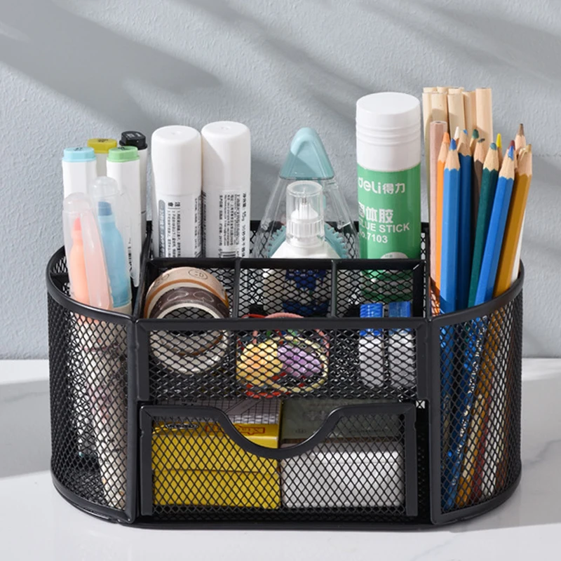 

Desk Sterling Organizer made of Metal; Simple Yet Functional, Perfect as Office Gift Item