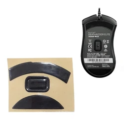 1Set Mouse Skates Glide Feet Pads Mouse Feet Sticker for Razer-Deathadder Elite Mouse Black Curved Edges Mouse Feet P9JB