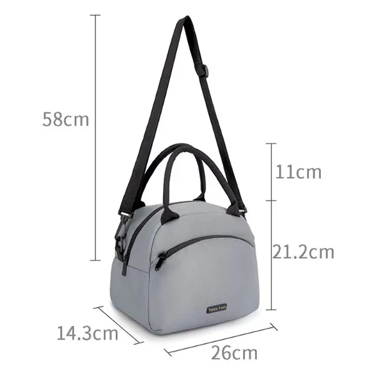 Lunch Bag Women Insulated Messenger Bag Men Waterproof Lunch Cooler Bag Insulated Lunch Box Portable Handbag Picnic Bento Bag