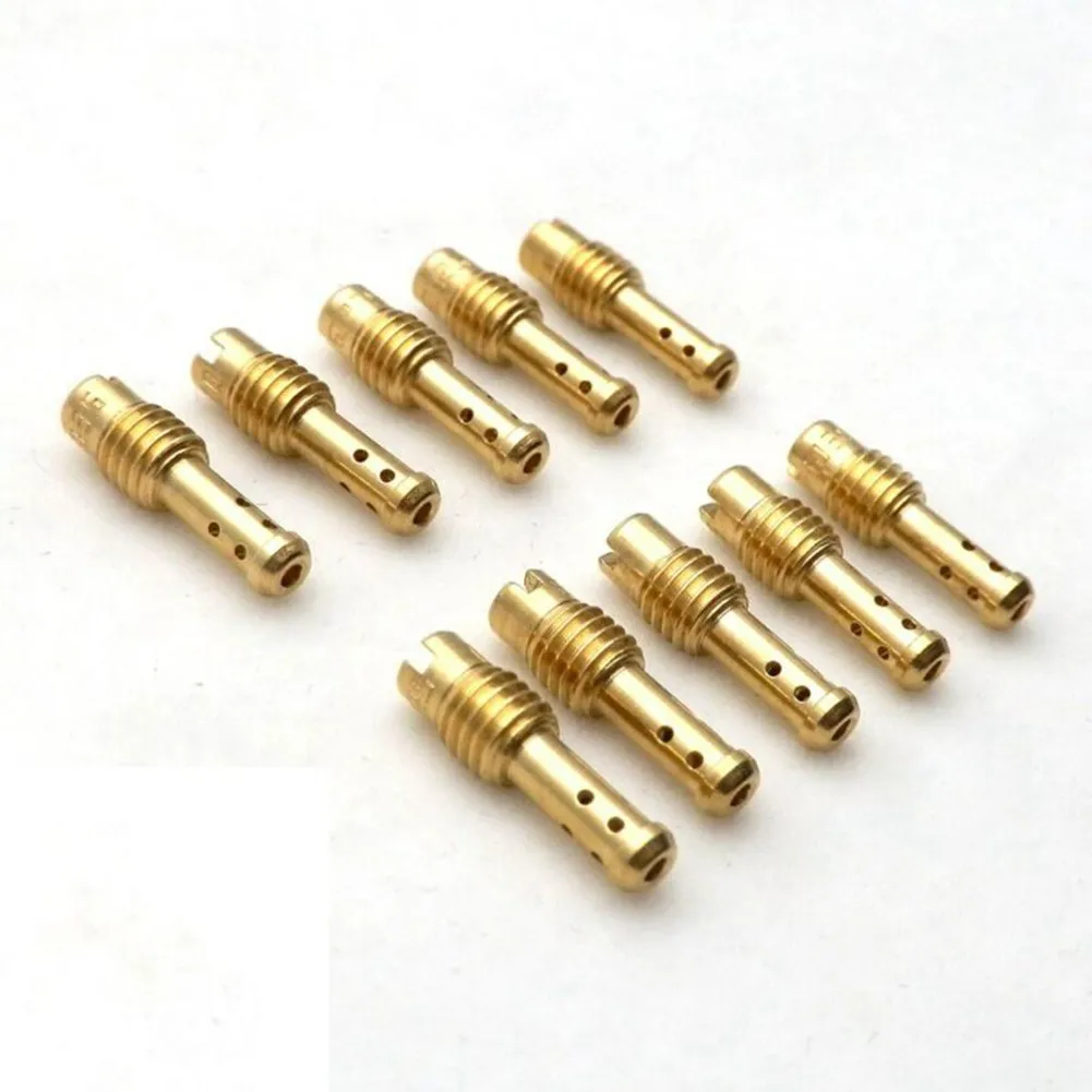 

Carburetor Nozzle Premium Aluminum Alloy 10pcs Pilot Jet for MIKUNI VM/TM/TMX Carburetor Improved Fuel Efficiency